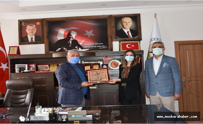 Kurtoğlu ve Altıok Başkan Eren'i ziyaret etti