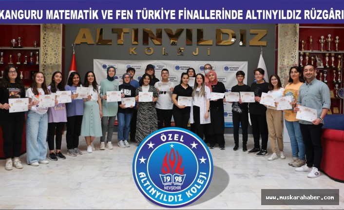 Kanguru Matematik ve Fen Türkiye finallerinde Altınyıldız rüzgarı