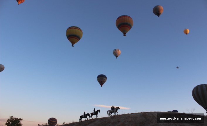 Kapadokya'da 5 ayda 180 bin turist uçtu