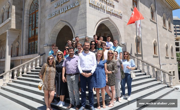 Makedonya ve Romanya’dan gelen öğretmen ve öğrenciler Nevşehir’de