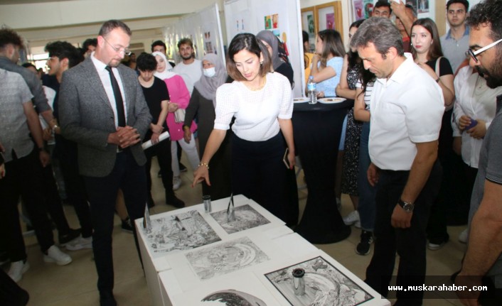 NEVÜ Meslek Yüksekokulu Grafik Tasarım Sergisi açıldı