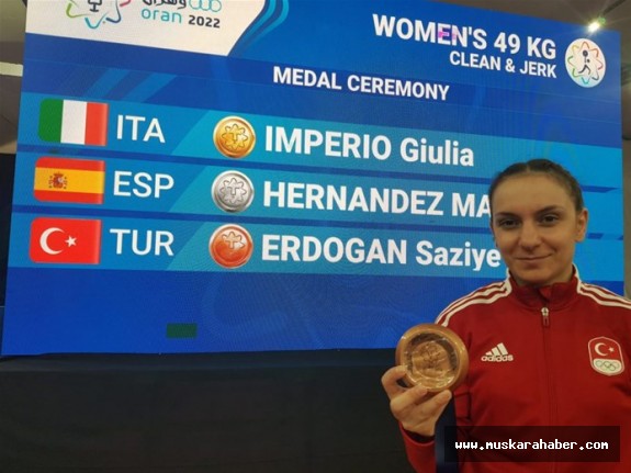 Erdoğan'dan 19. Akdeniz Oyunlarında bronz madalya