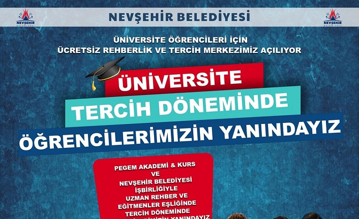 Nevşehir Belediyesinden üniversite adaylarına ücretsiz danışmanlık