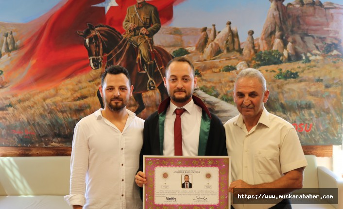 Av. Metin Günay Nevşehir Barosuna katıldı