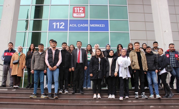 NEVÜ öğrencileri, 112 Acil Çağrı Merkezi’ni ziyaret etti